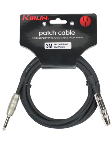  KIRLIN AP254-3BK EXTENSION CABLE 6.35M 3M BLACK|MusicGoodDeal 