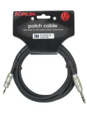  KIRLIN AP264-3BK PARCHE DE CABLE 3M JACK S-JACK 3.5 S|MusicGoodDeal 
