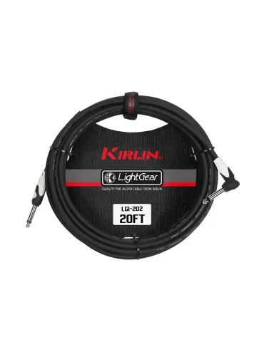  KIRLIN GUITAR CABLE 6M JACK JACK ELBOW|MusicGoodDeal 