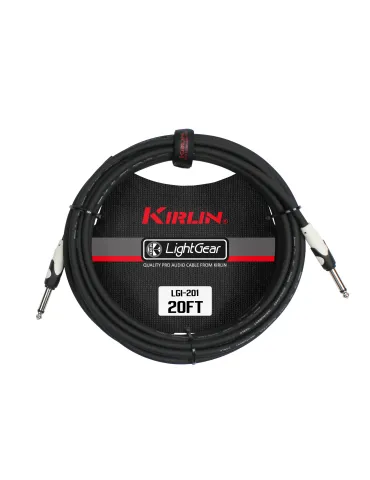  KIRLIN GUITAR CABLE 6M JACK JACK BLACK|MusicGoodDeal 