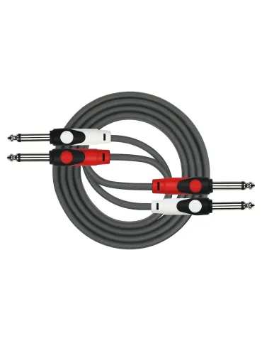  CABLE KIRLIN PATCH 2XJACK 1M NEGRO|MusicGoodDeal 