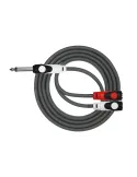  KIRLIN CABLE PATCH Y 2XJACK-JACK 6.35 NR|MusicGoodDeal 