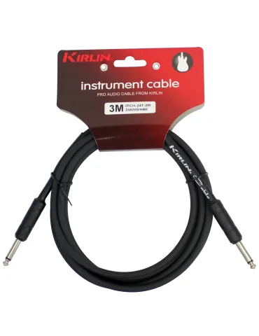  KIRLIN GUITAR CABLE 3M JACK JACK BLACK|MusicGoodDeal 