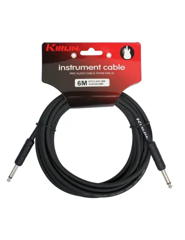  KIRLIN GUITAR CABLE 1M JACK JACK BLACK|MusicGoodDeal 