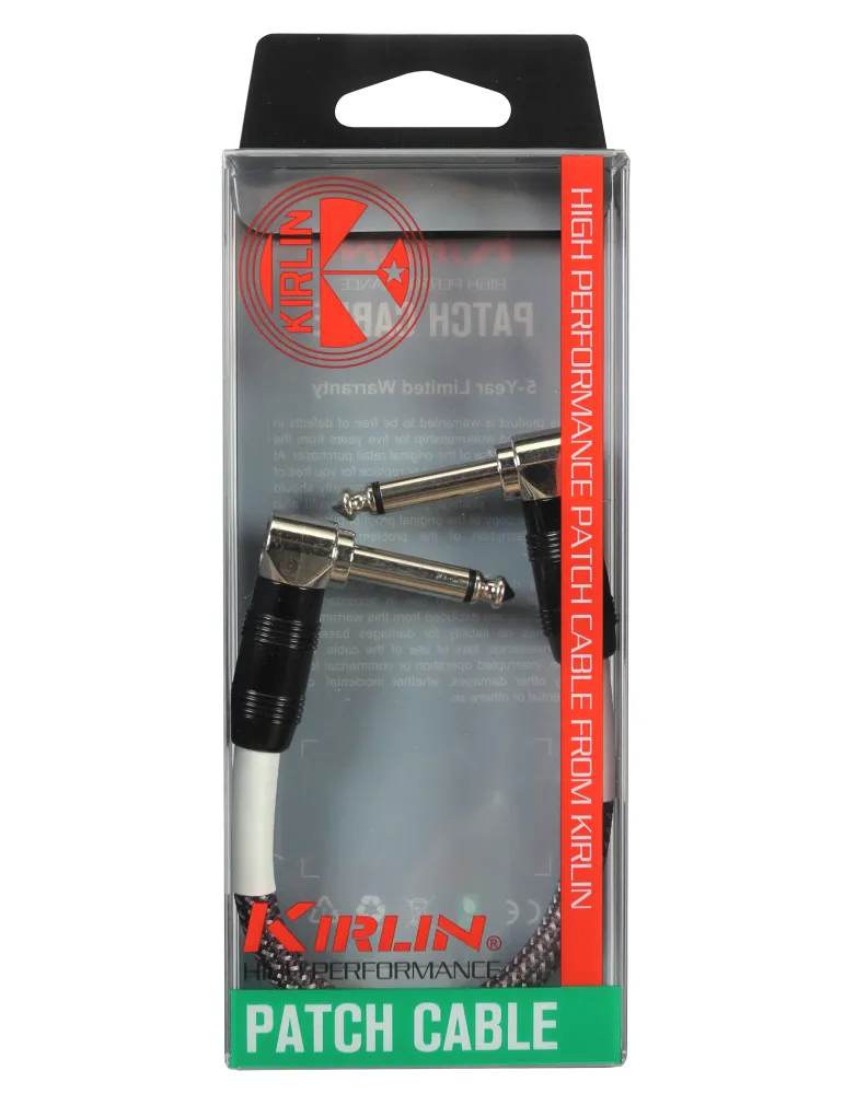  KIRLIN CABLE PATCH 0.15M JACK-JACK GREY|MusicGoodDeal 