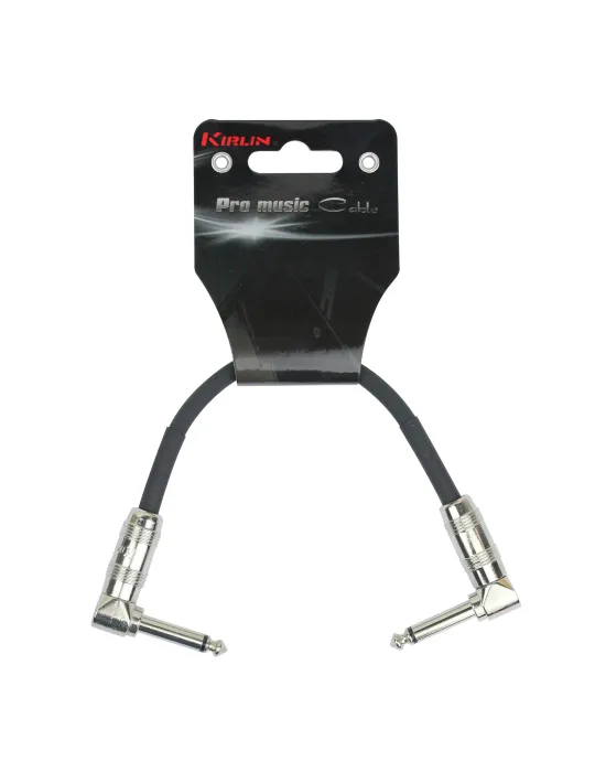  CABLE KIRLIN PATCH 0,15M JACK-JACK NEGRO|MusicGoodDeal 