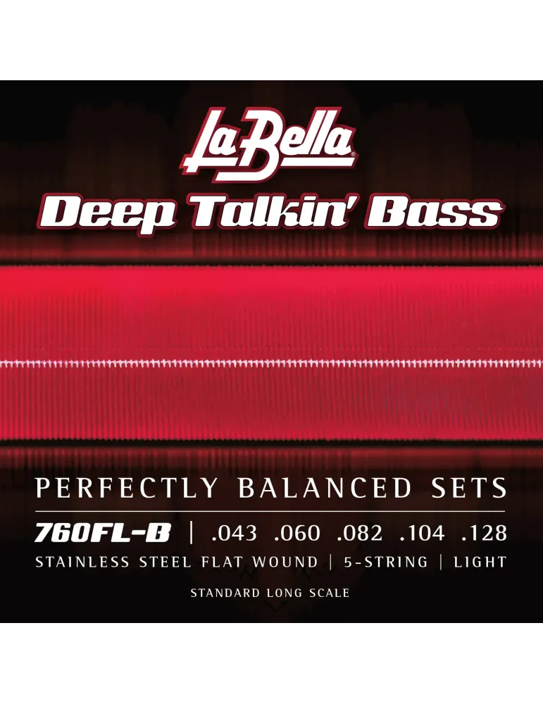  LA BELLA 760FL-B BASS SET DEEP TALKIN FL 43-128|MusicGoodDeal 