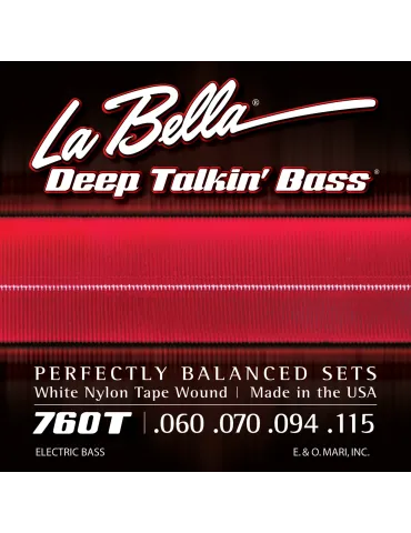 LA BELLA 760T BASS SET DEEP TALKIN BK 60-115|MusicGoodDeal 