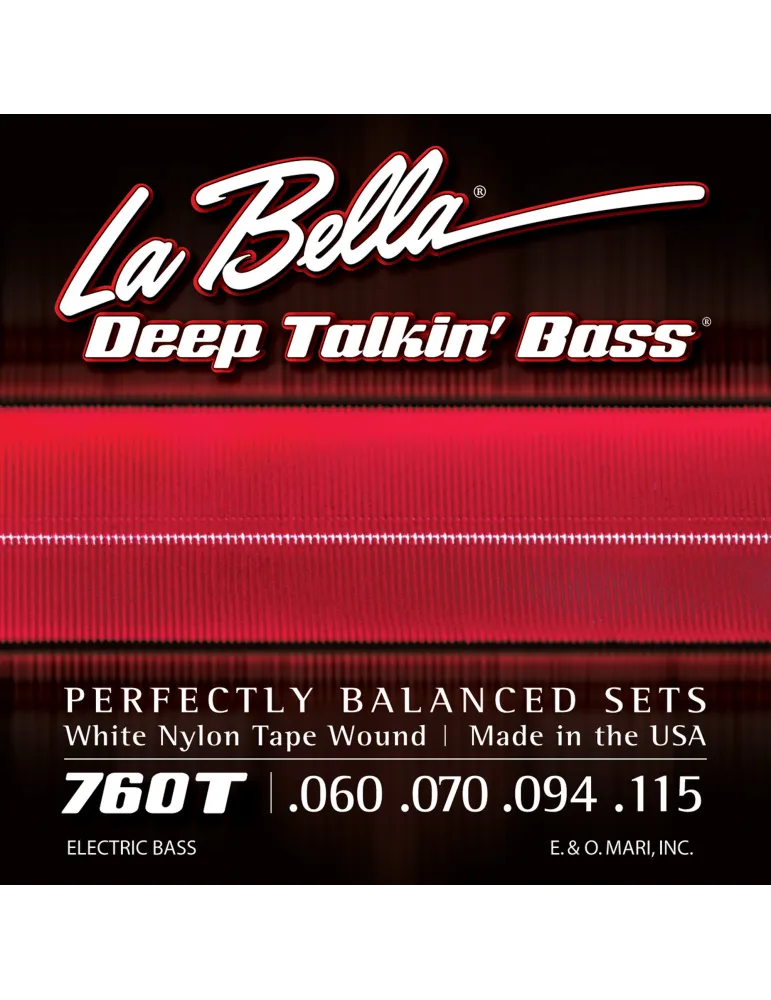  LA BELLA 760T BASS SET DEEP TALKIN BK 60-115|MusicGoodDeal 