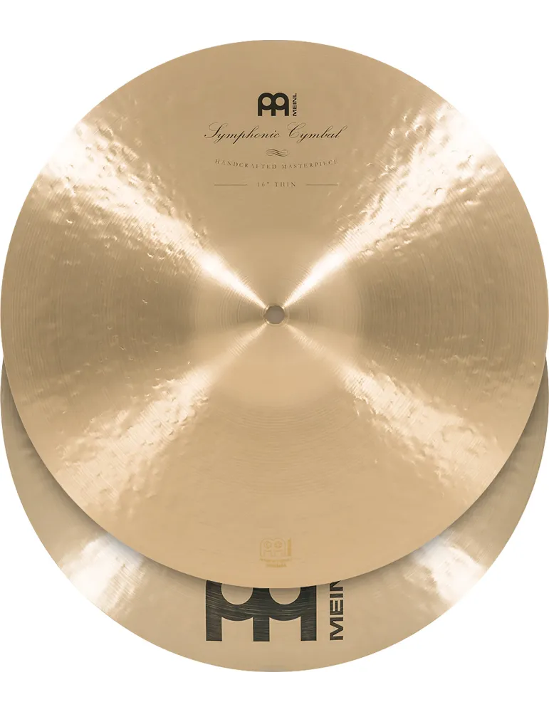  MEINL PAIR OF SYMPHONIC CYMBALS 16" THIN|MusicGoodDeal 