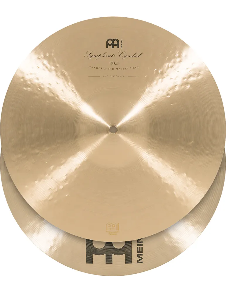  MEINL PAIR OF SYMPHONIC CYMBALS 16" MED|MusicGoodDeal 