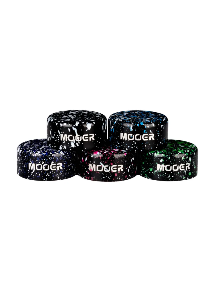  MOOER SET DE 5 TAPONES DE ALUMINIO PARA PEDALERAS|MusicGoodDeal 