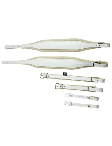  MUSICO 5366WH P. LEATHER BELTS CAISSE CLAIREORD. 120B WHITE|MusicGoodDeal 