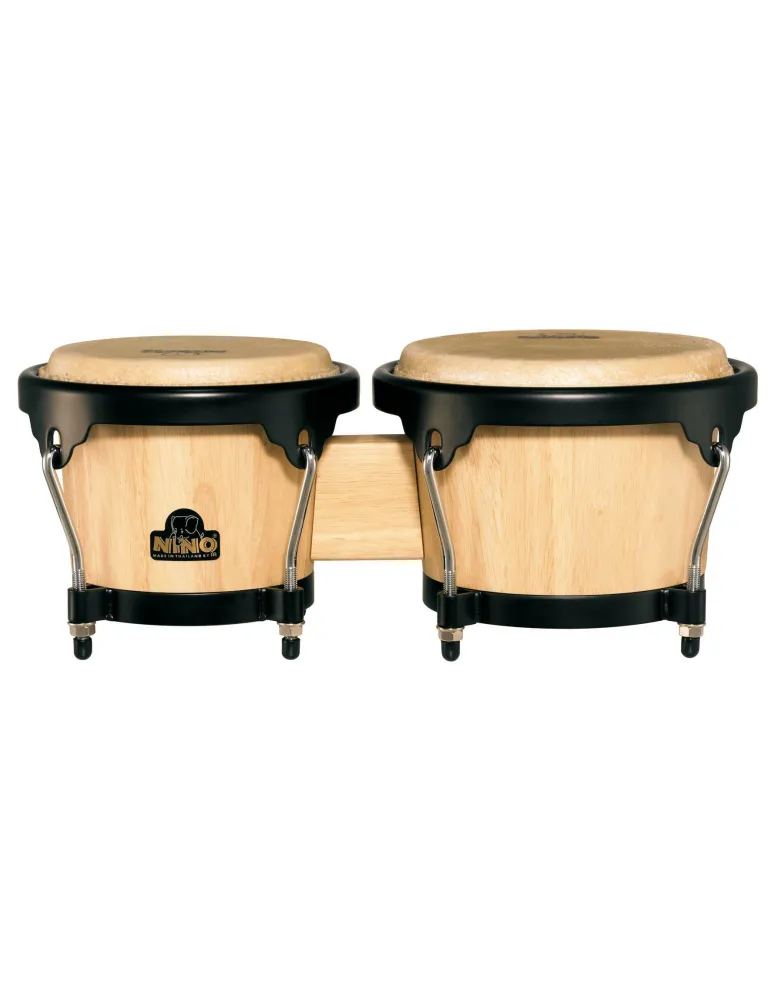  NINO NINO3NT-BK BONGOS WOOD 6.5 / 7.5 "NATÜRLICH|MusicGoodDeal 