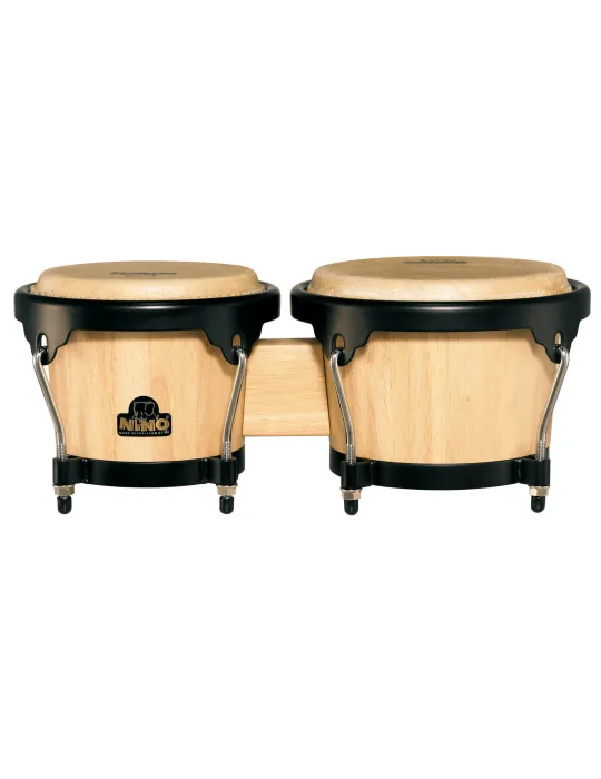  NINO NINO3NT-BK BONGOS WOOD 6.5 / 7.5 "NATÜRLICH|MusicGoodDeal 