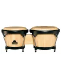  NINO NINO3NT-BK BONGOS WOOD 6.5 / 7.5 "NATURAL|MusicGoodDeal 