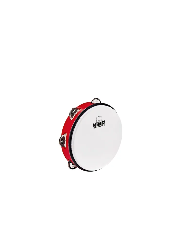  NINO TAMBOURINE ABS 10" +CYMB, RED|MusicGoodDeal 