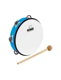  NINO TAMBOURINE ABS 10" +CYMB, BLUE|MusicGoodDeal 
