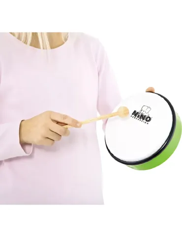  NINO TAMBOURINE ABS 6" GREEN|MusicGoodDeal  2