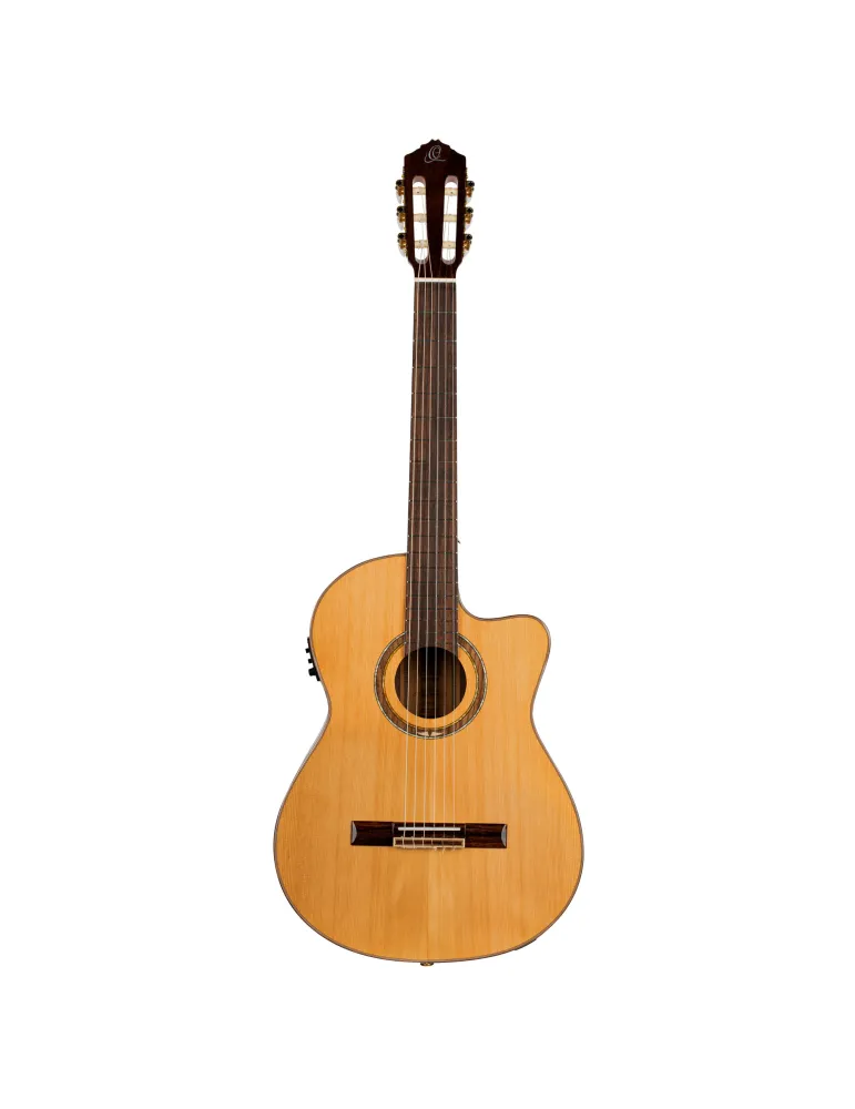 ORTEGA GUITAR R159 SOLID CEDAR, CW EQ|MusicGoodDeal