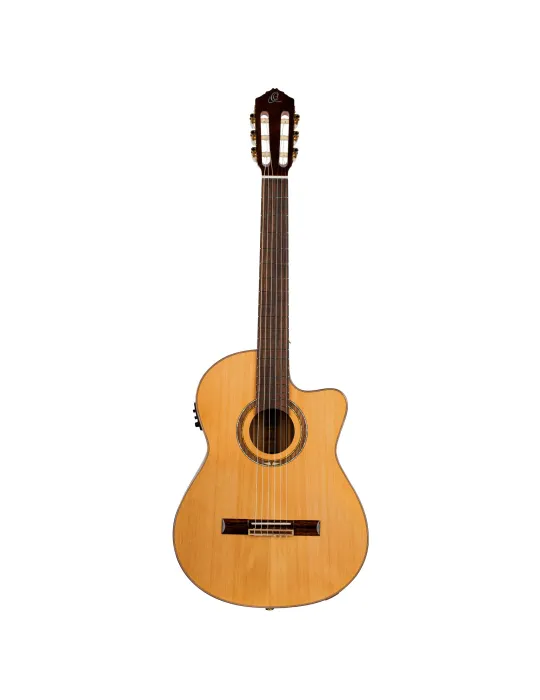 ORTEGA GUITAR R159 SOLID CEDAR, CW EQ|MusicGoodDeal