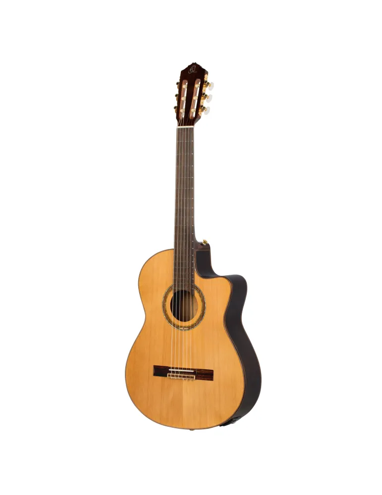 ORTEGA GUITAR R159 SOLID CEDAR, CW EQ|MusicGoodDeal