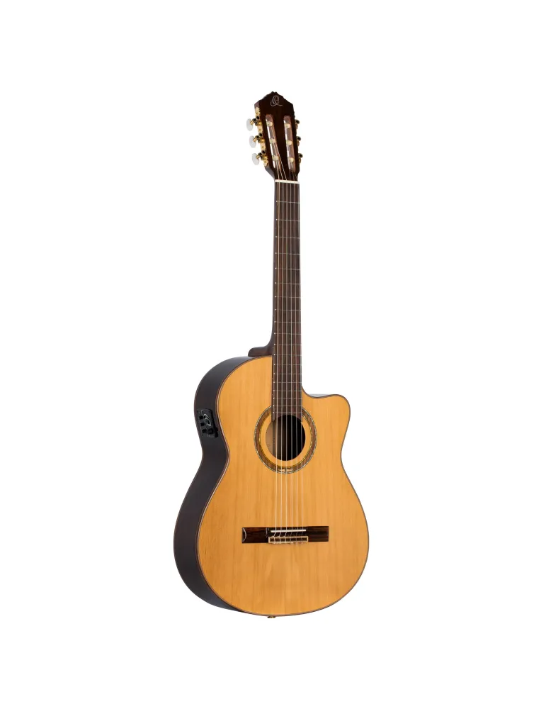 ORTEGA GUITAR R159 SOLID CEDAR, CW EQ|MusicGoodDeal