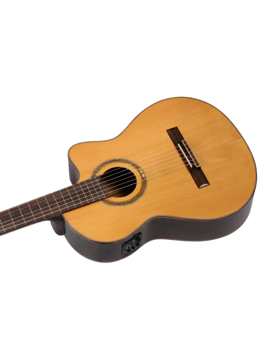 ORTEGA GUITAR R159 SOLID CEDAR, CW EQ|MusicGoodDeal