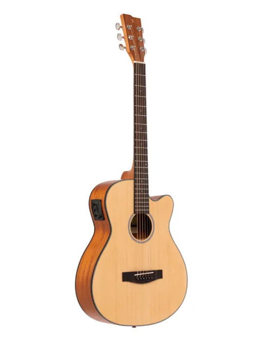  STAGG SA25 ACE SPRUCE EL AC GT.CUT AUDI SPRUCE NAT|MusicGoodDeal 