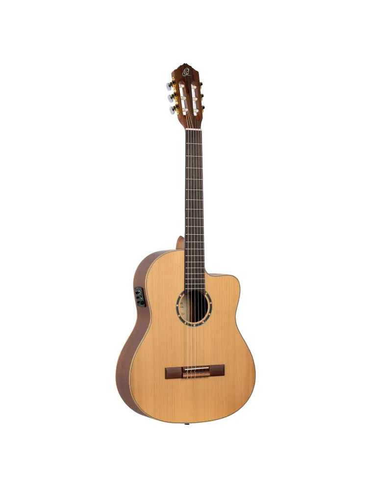 ORTEGA GUITAR R131 SOLID CEDAR, CW EQ|MusicGoodDeal