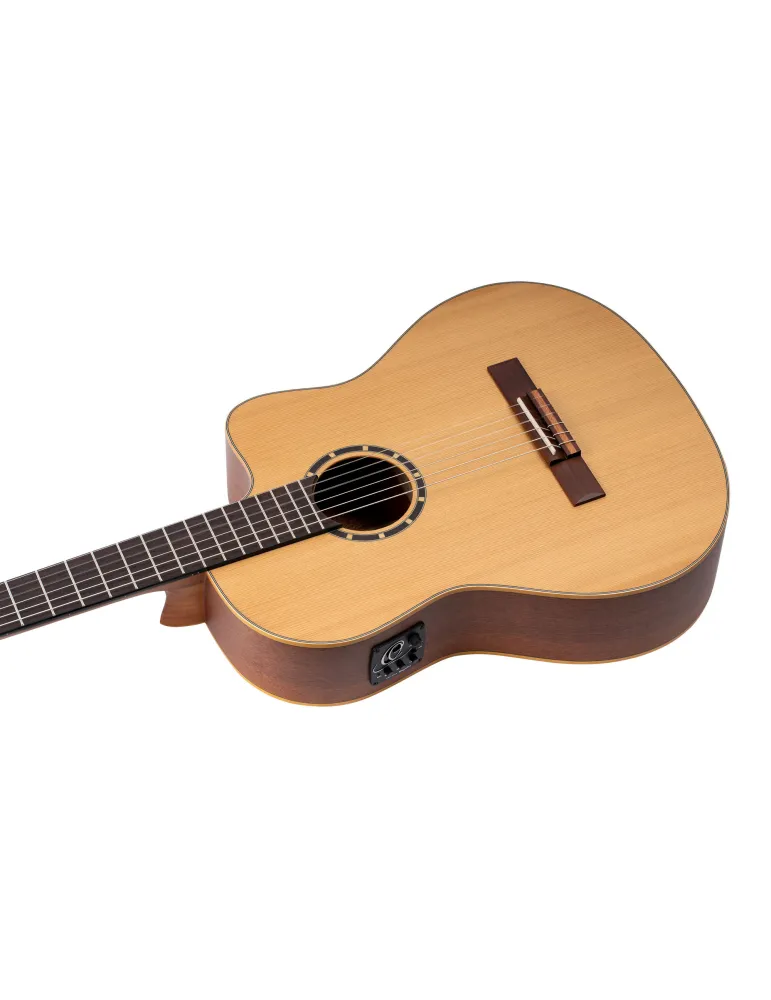 ORTEGA GUITAR R131 SOLID CEDAR, CW EQ|MusicGoodDeal