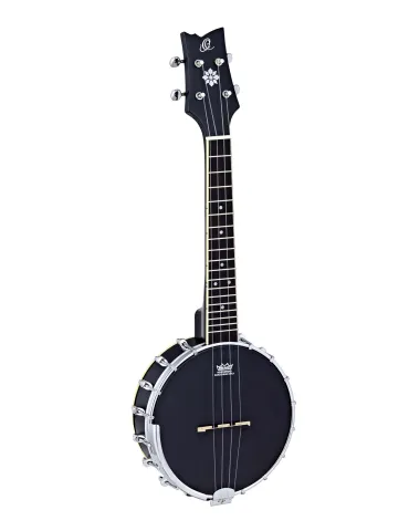  ORTEGA OUBJ100-SBK UKULELE BANJO, 4 STRINGS, BLACK|MusicGoodDeal 