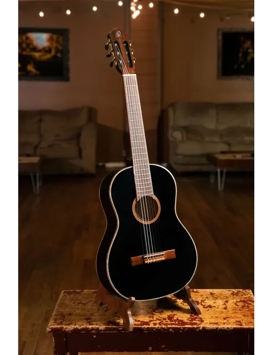  ORTEGA GUITAR R221 EPICEA, BLACK|MusicGoodDeal 