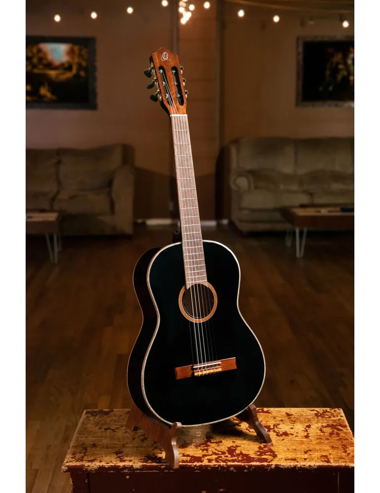  ORTEGA GUITAR R221 EPICEA, BLACK|MusicGoodDeal 