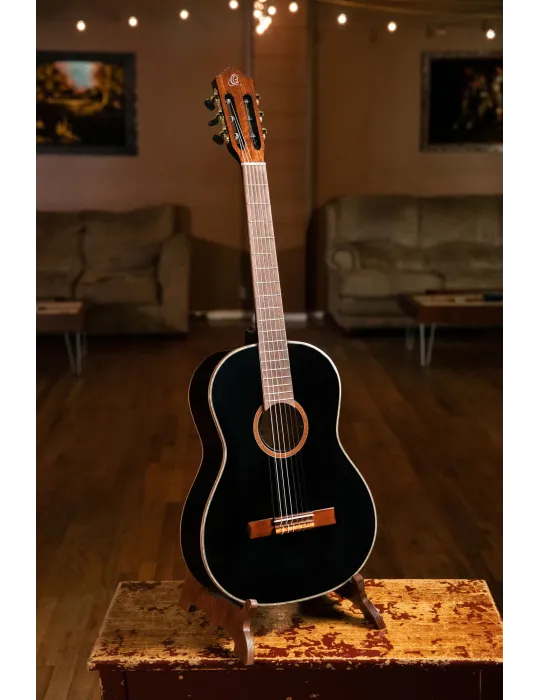  ORTEGA GUITAR R221 EPICEA, BLACK|MusicGoodDeal 