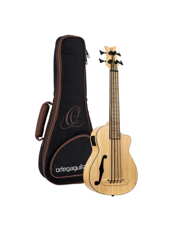 ORTEGA UKULELE BASSE , BAMBOU MASSIF EQ