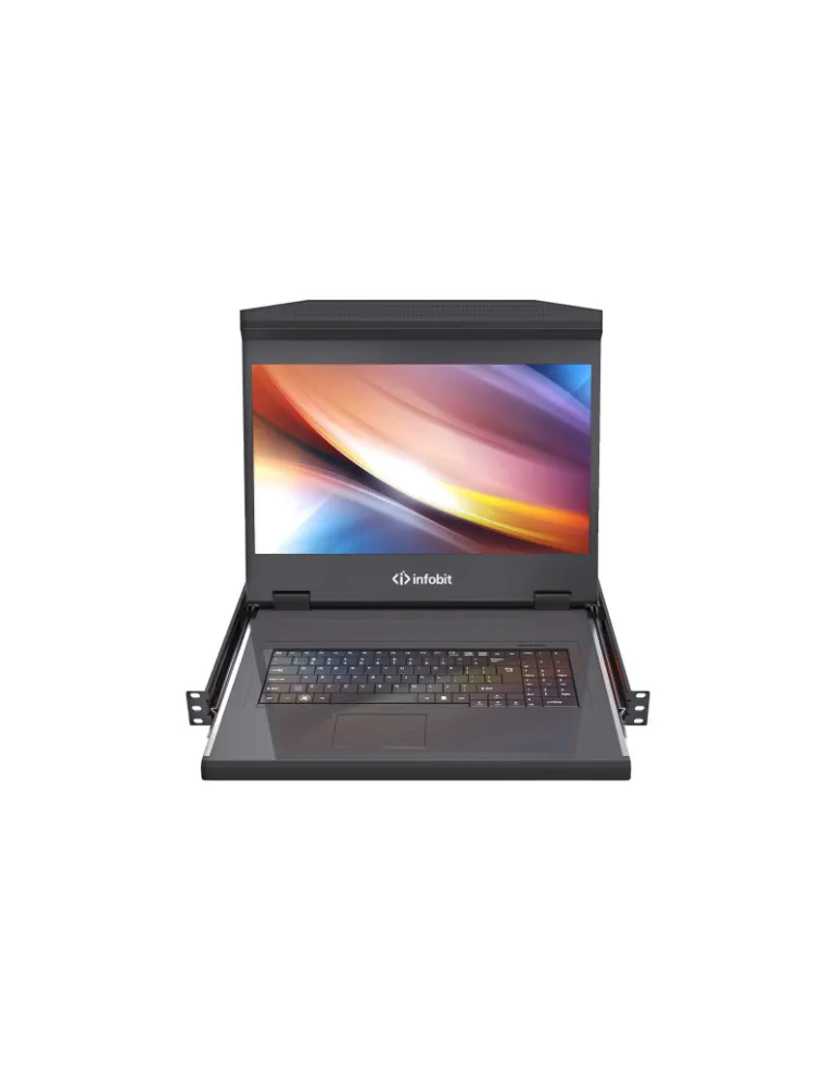 INFOBIT ISWITCHV1808 Console KVM LCD à 8 ports  iSwitch V1808