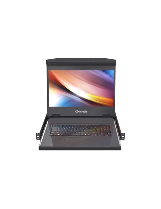 INFOBIT ISWITCHV1801 Console KVM LCD à 1 port Infobit iSwitch V1801