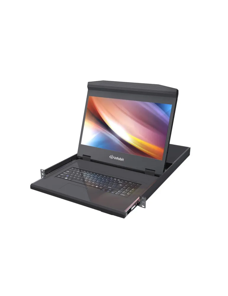 INFOBIT ISWITCHV1801 Console KVM LCD à 1 port Infobit iSwitch V1801