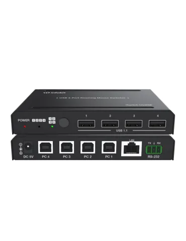 INFOBIT ISWITCHU44KM Commutateur USB 4 ports  iSwitch U44KM pour souris multi-appareils