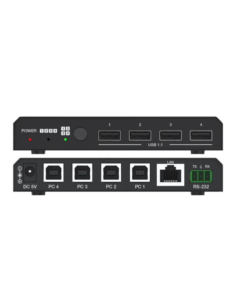 INFOBIT ISWITCHU44KM Commutateur USB 4 ports  iSwitch U44KM pour souris multi-appareils