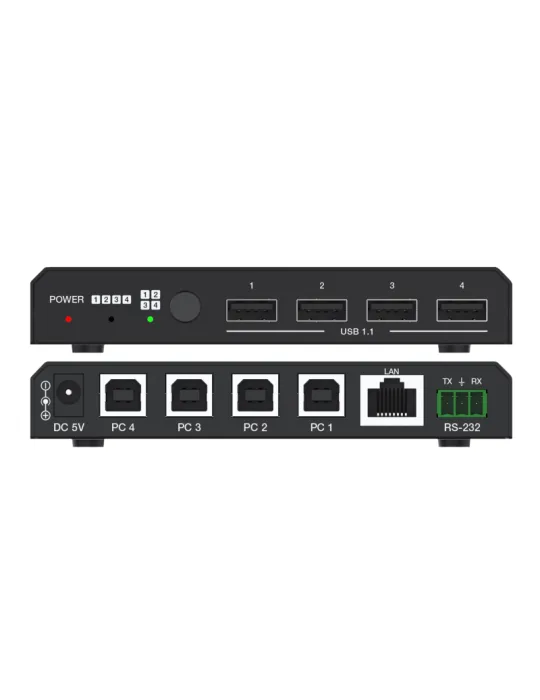 INFOBIT ISWITCHU44KM Commutateur USB 4 ports  iSwitch U44KM pour souris multi-appareils