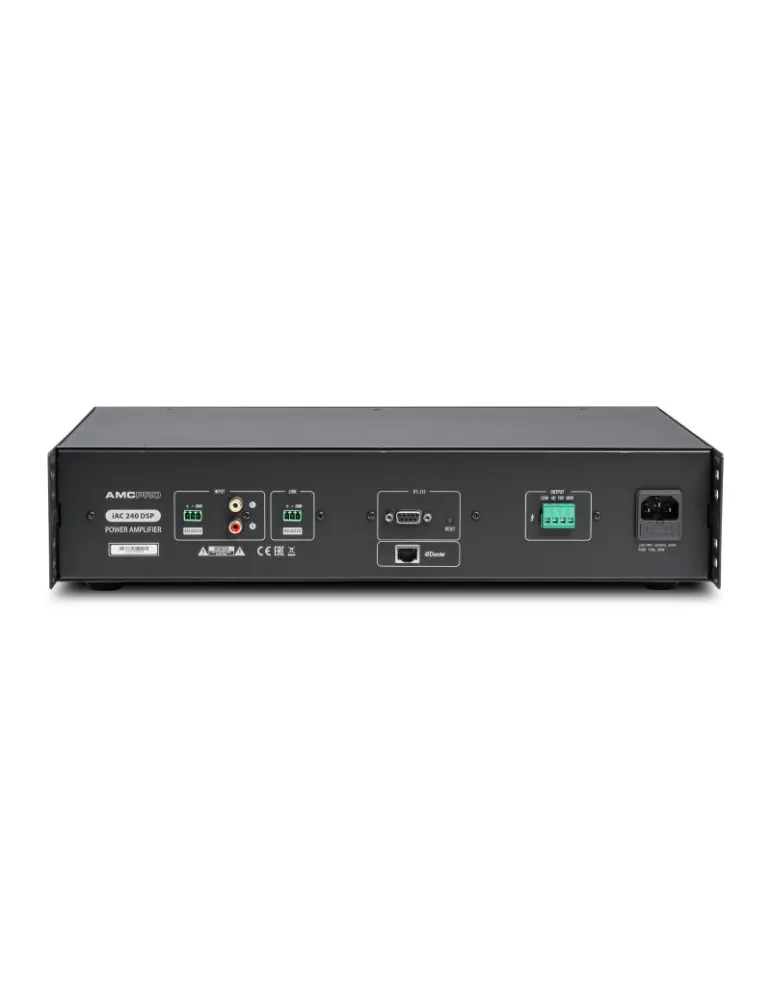 AMC iAC240DSPD Amplificateur d'installation 240W  iAC240 DSP avec interface d'entrée DANTE