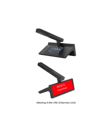INFOBIT IMEETINGXMICVNC Microphone de vote Président  iMeeting X-Mic-VNC Fonctions Vote & porte-nom électronique