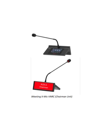 INFOBIT IMEETINGXMICVNRC Microphone de vote  iMeeting X-Mic-VNRC Poste Président Avec fonctions: vote porte-nom et col de cygne