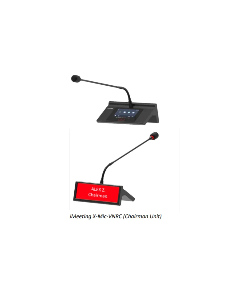 INFOBIT IMEETINGXMICVNRC Microphone de vote  iMeeting X-Mic-VNRC Poste Président Avec fonctions: vote porte-nom et col de cygne