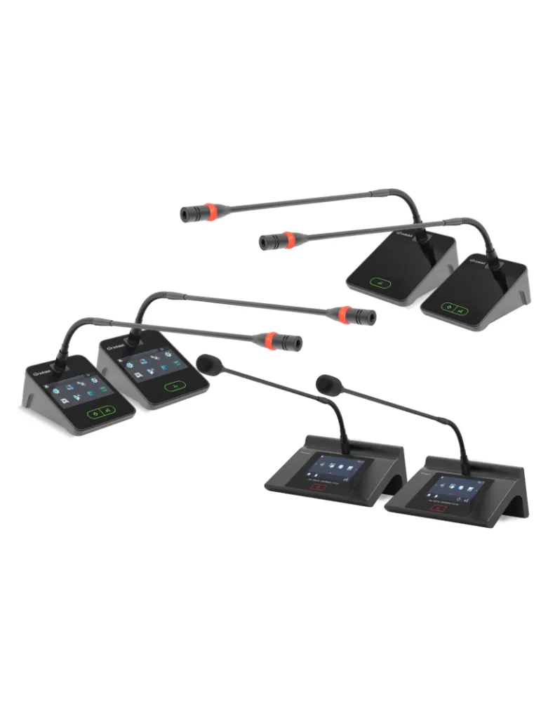 INFOBIT IMEETINGXMICVNRC Microphone de vote  iMeeting X-Mic-VNRC Poste Président Avec fonctions: vote porte-nom et col de cygne