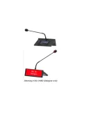 INFOBIT IMEETINGXMICVNRD Microphone de vote  iMeeting X-Mic-VNRD Poste délégué avec fonctions: vote porte-nom et col de cygne r