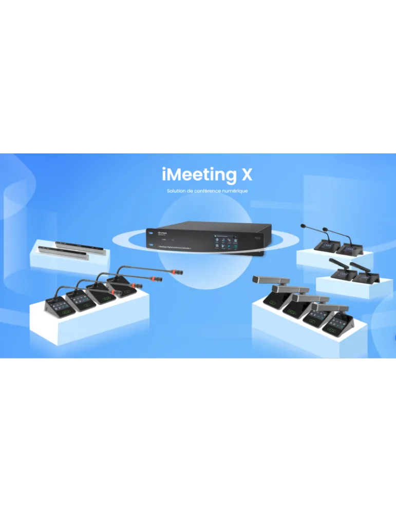 INFOBIT IMEETINGXMICLD Microphones escamotable motorisé  iMeeting X-Mic-LD Poste délégué