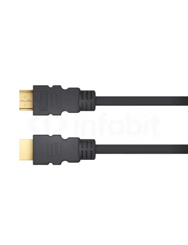 INFOBIT ICABLEH8K010 Cordon HDMI 1m  iCable H8K-010 HDMI 2.1 48Gbps 8K/60Hz4K/120Hz HDCP 2.2 ARC EDID